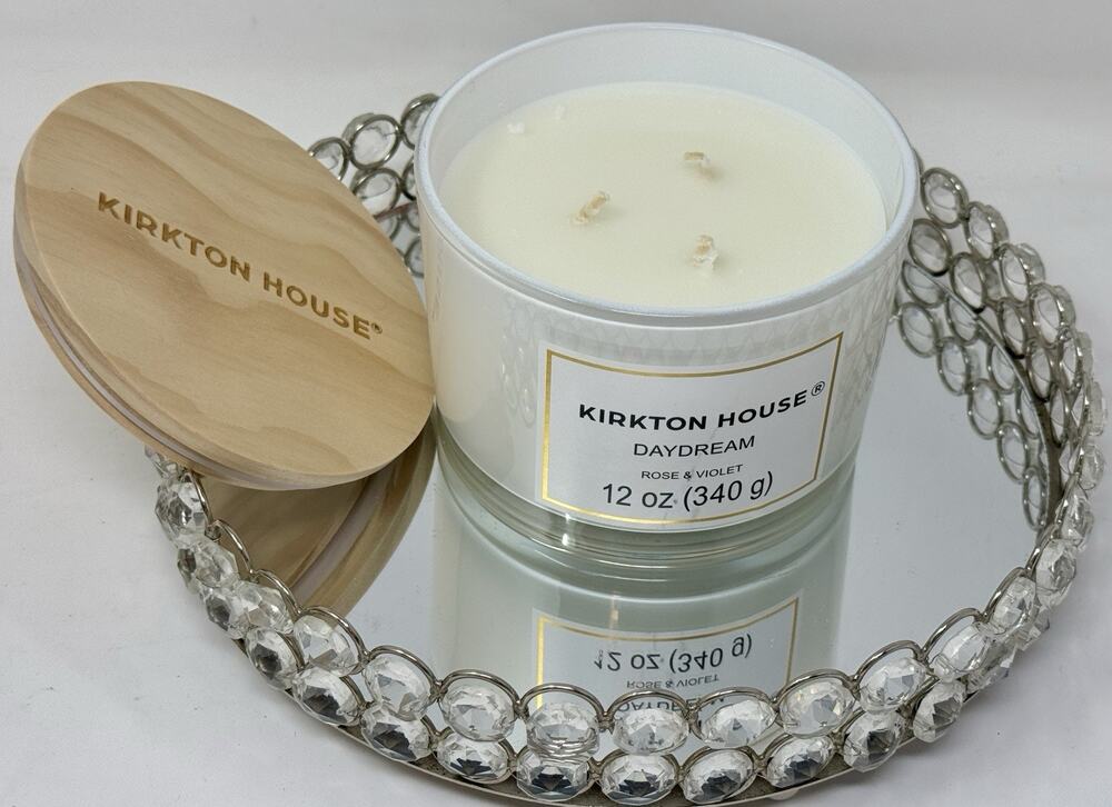 Kirkton House Daydream 3 Wick Candle ~ Rose & Violet 12 Oz